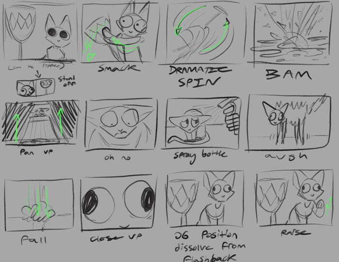 24 Hour Animation Challenge Storyboards